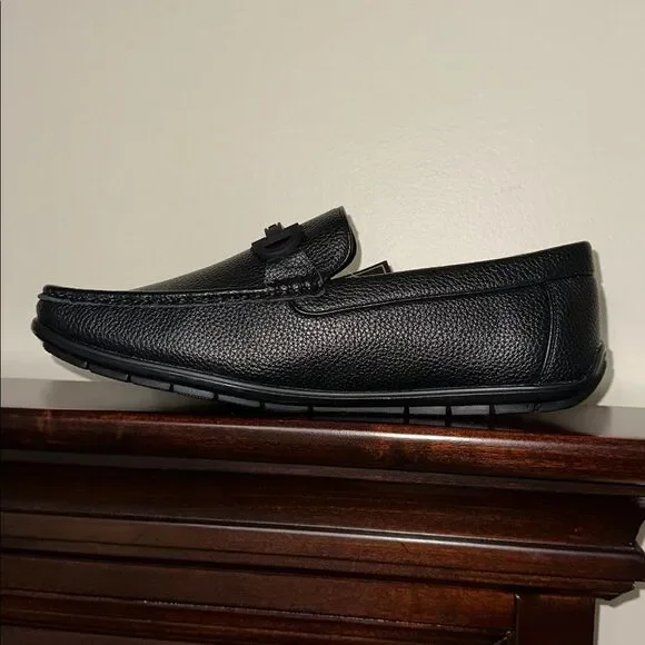Beverly Hills PC 12 Black BRUNSWICK Faux Leather Loafers Driver Moccasins